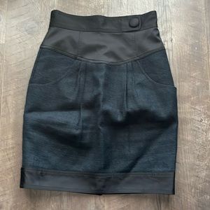 Nanette Lepore burlap midi skirt 6